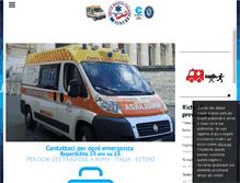 Tablet Screenshot of ambulanzeromacrocebianca.com